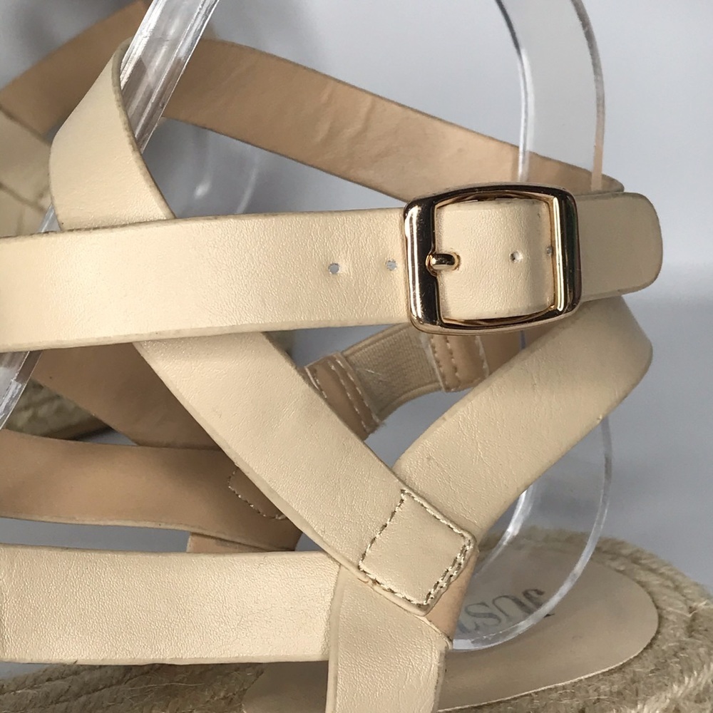 JustFab Laston Espadrille Flat Women's 8 Boho‎ Strap Ankle Sandal - Picture 10 of 16
